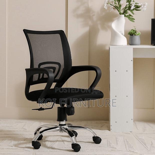 Office Chairs; Nebelle Mesh Office Fabric Chairs - main view