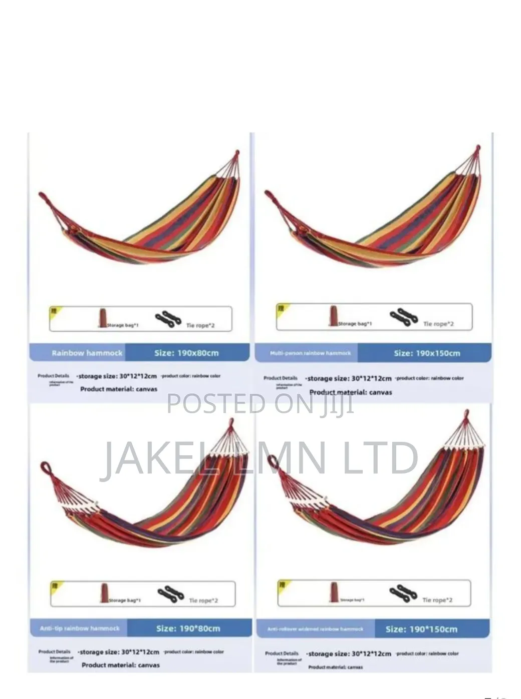 Outdoor Camping Hiking Garden Hammock Hanging Bed Stripes Non Bar