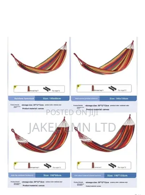 Outdoor Camping Hiking Garden Hammock Hanging Bed Stripes Non Bar