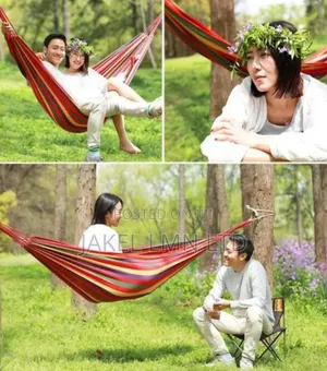 Outdoor Camping Hiking Garden Hammock Hanging Bed Stripes Non Bar