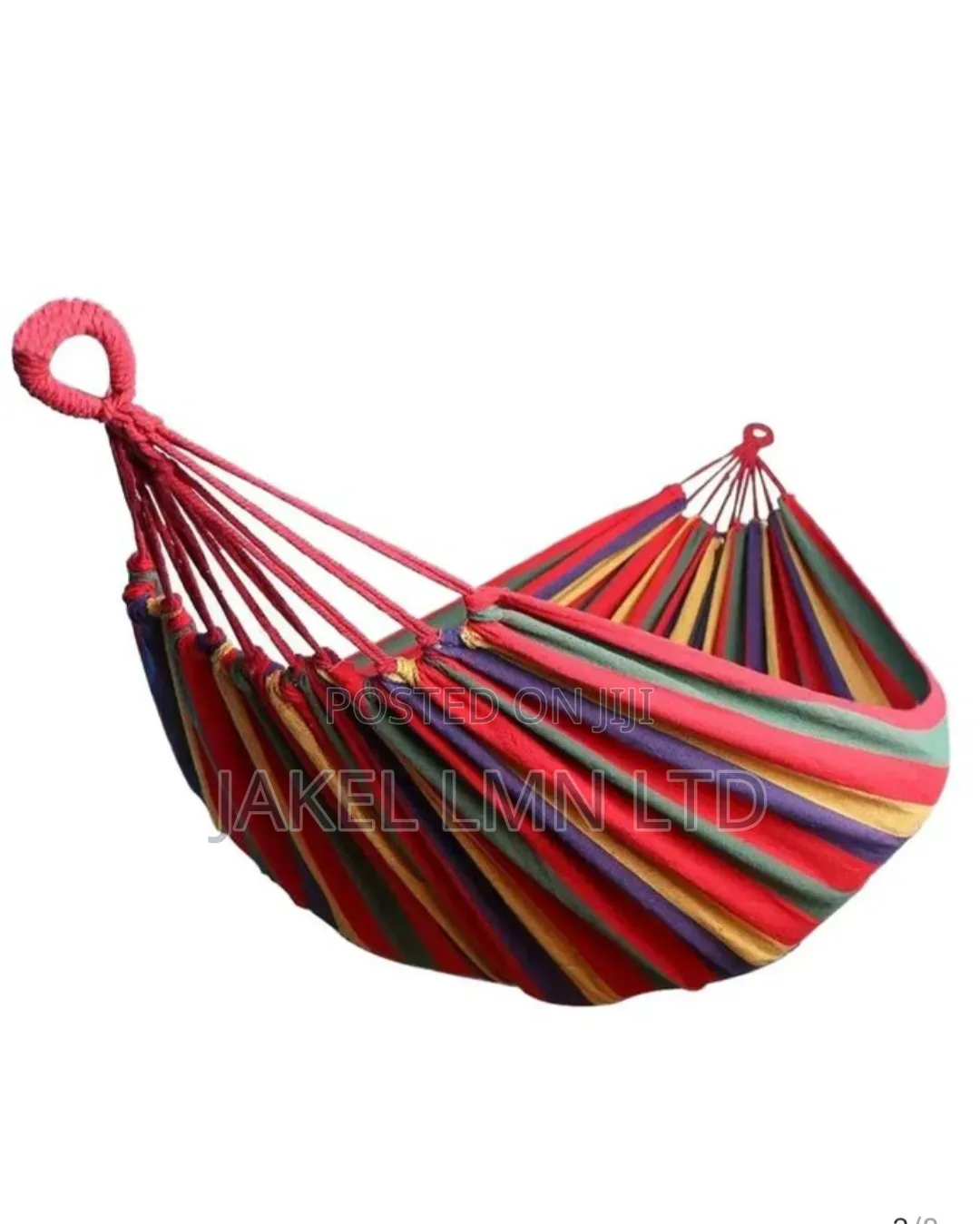 Outdoor Camping Hiking Garden Hammock Hanging Bed Stripes Non Bar