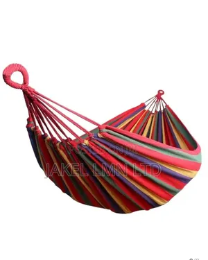 Outdoor Camping Hiking Garden Hammock Hanging Bed Stripes Non Bar