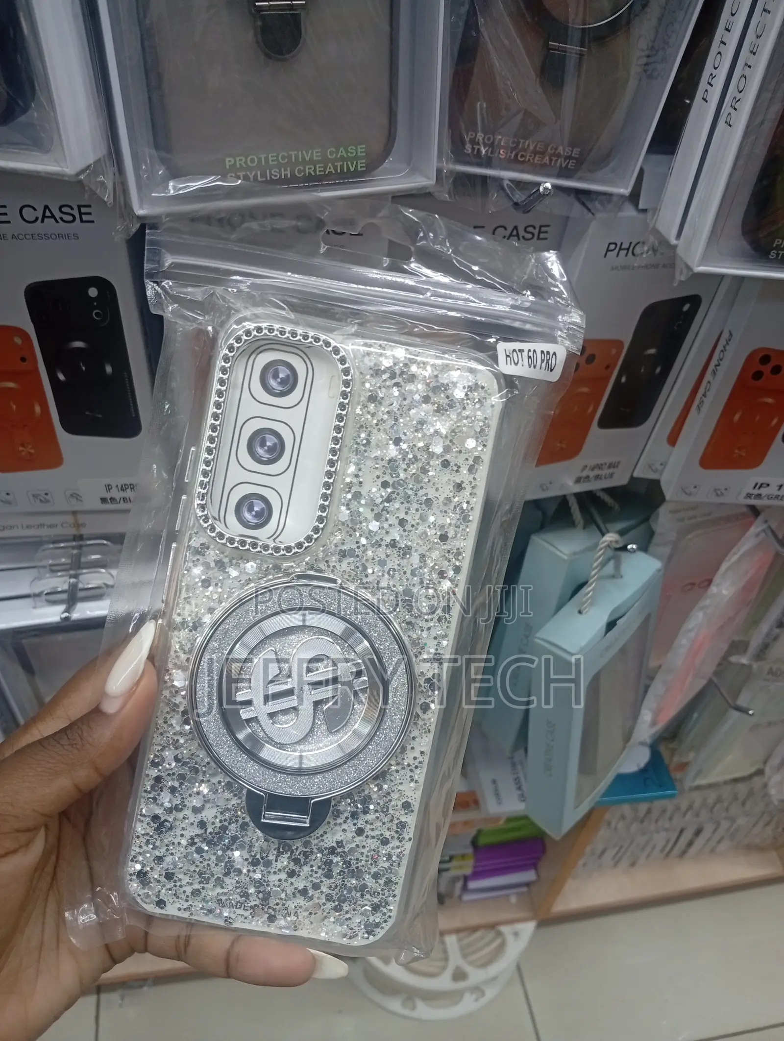 Phone Case a Dollar Sign Kickstand for Infinix Hot 50 Pro Phones.