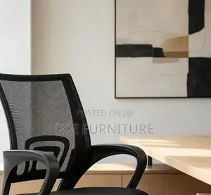 Office Chairs; Aeroflex Black Mesh Clerical Chrome Based Office Chair