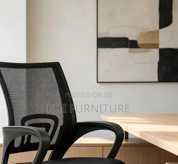Office Chairs; Aeroflex Black Mesh Clerical Chrome Based Office Chair - thumbnail 3
