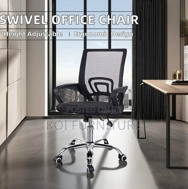 Office Chairs; Aeroflex Black Mesh Clerical Chrome Based Office Chair - thumbnail 8