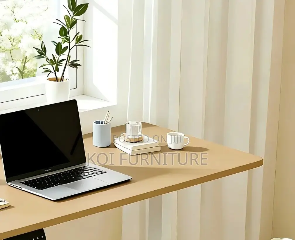 Office Desk; Elevraflex 1.4m White Electric Adjustable Sit-Stand Desk