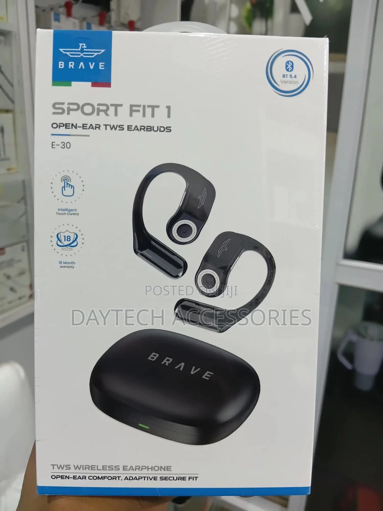 The Brave Sport Fit 1 (E-30) Open-Ear TWS Earbuds
