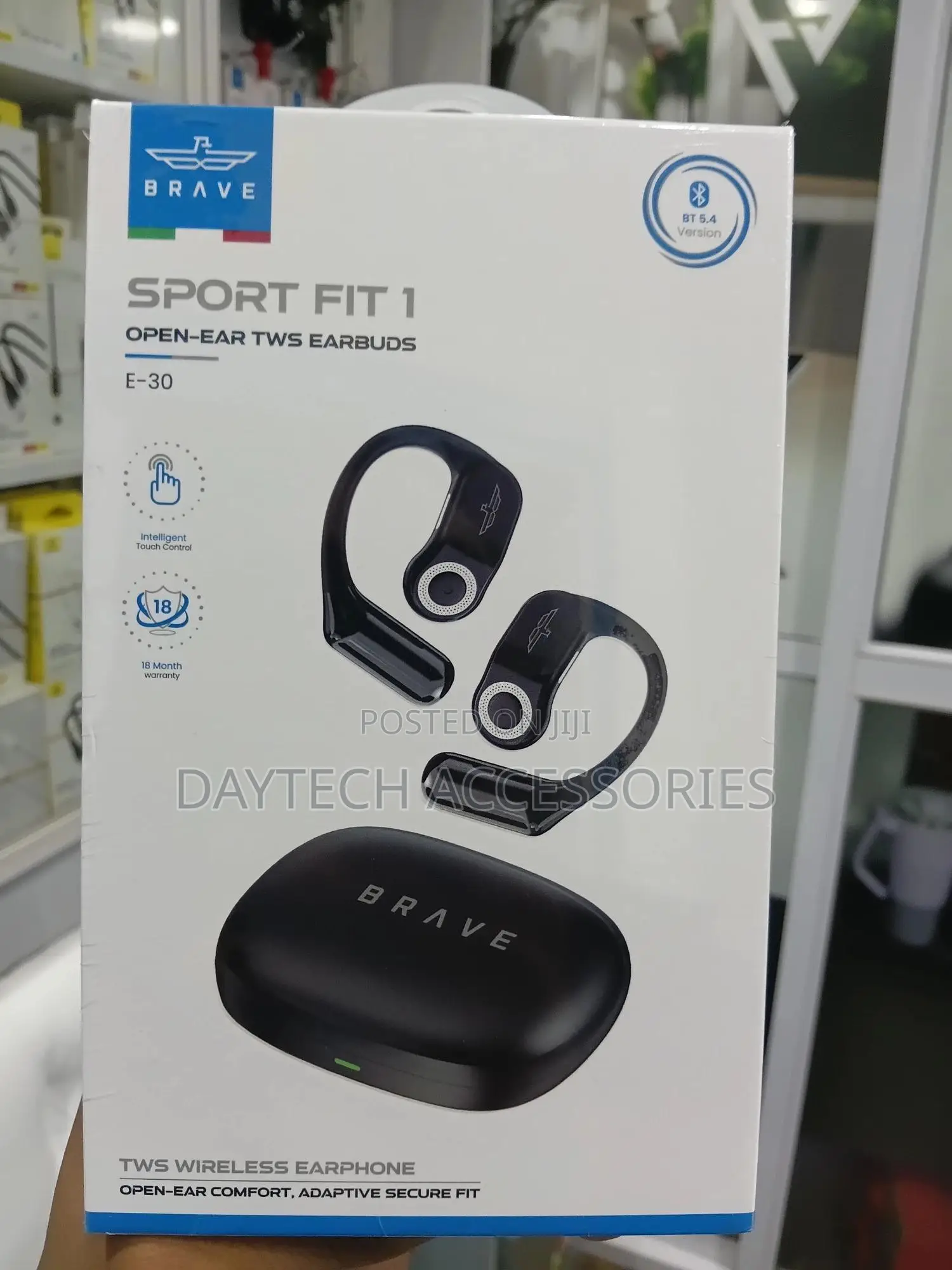 Brave Sport Fit 1 Open Ear TWS Earbuds - 24h Playtime
