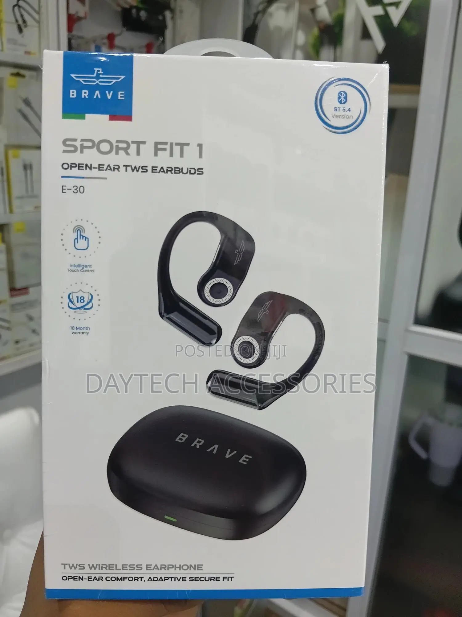 Brave Sport Fit 1 Open Ear TWS Earbuds - 24h Playtime