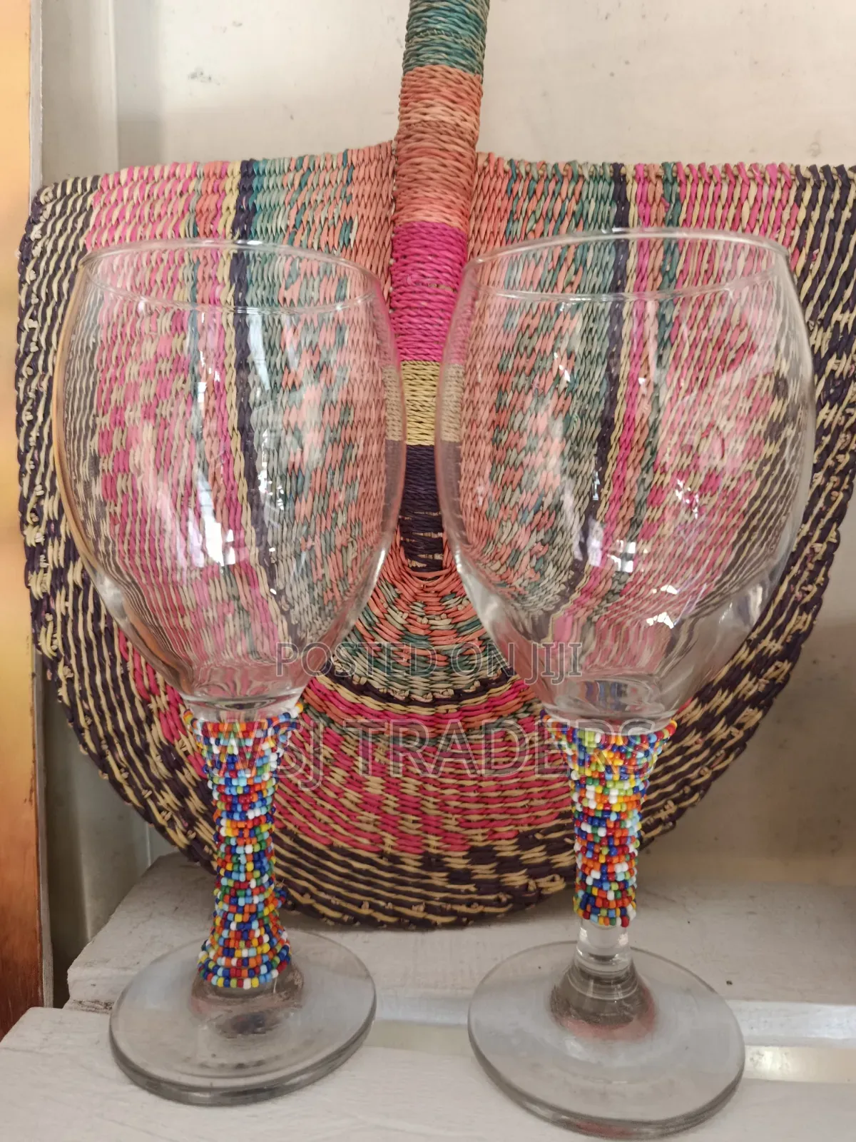 Beaded Wine Glasses