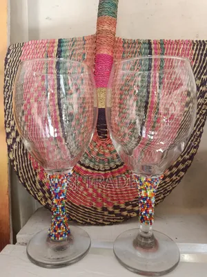 Beaded Wine Glasses
