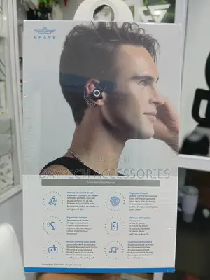 Brave Sport Fit 1 Open-Ear TWS Earbuds Model E-30 in Black.