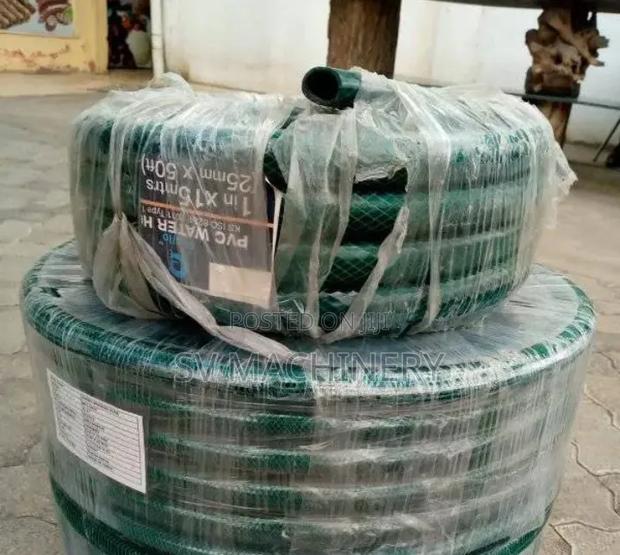 Heavy Duty 1" 30m Green Braided Hose Pipe