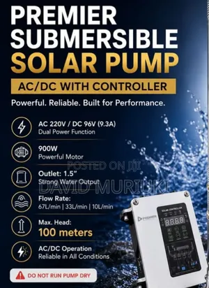 Premier Submersible Water Pump With Ac/Dc Controller.