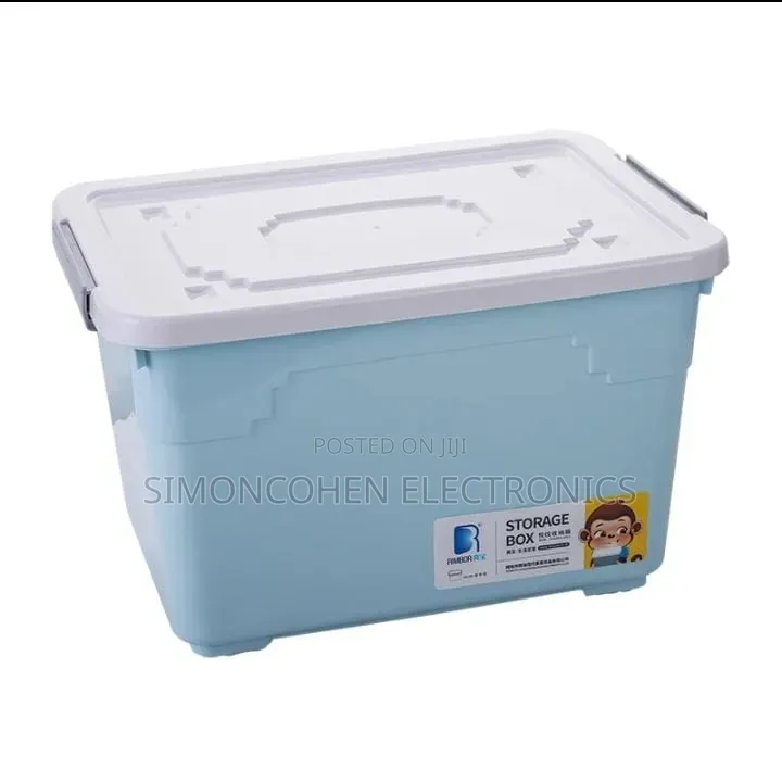80l Stackable Storage Container With Wheels and Lid