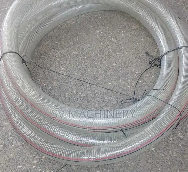 Heavy Duty 3" Clear Wired Suction Pipe (1 Metre)