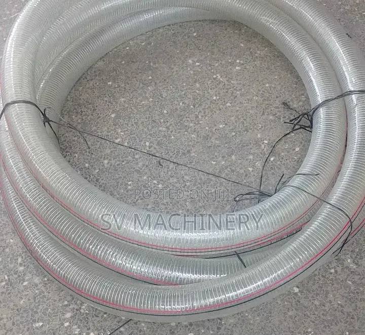 Heavy Duty 3" Clear Wired Suction Pipe (1 Metre)