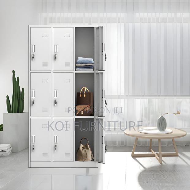 Office Cabinet; Office Metallic Cabinet With 9 Lockable Compartments