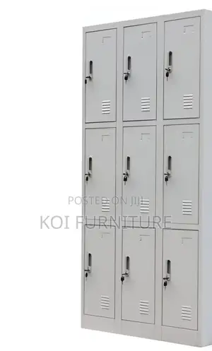 Office Cabinet; Office Metallic Cabinet With 9 Lockable Compartments