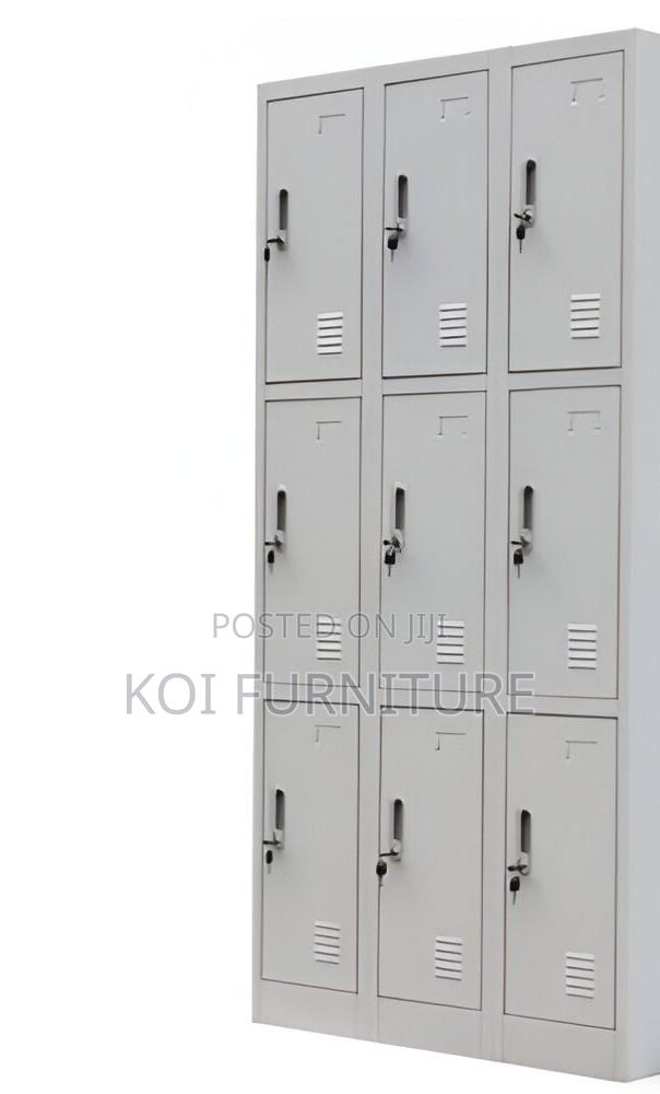 Office Cabinet; Office Metallic Cabinet With 9 Lockable Compartments - thumbnail 3
