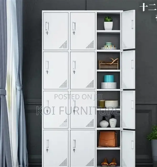Office Cabinet; Office Metallic Cabinet With 9 Lockable Compartments