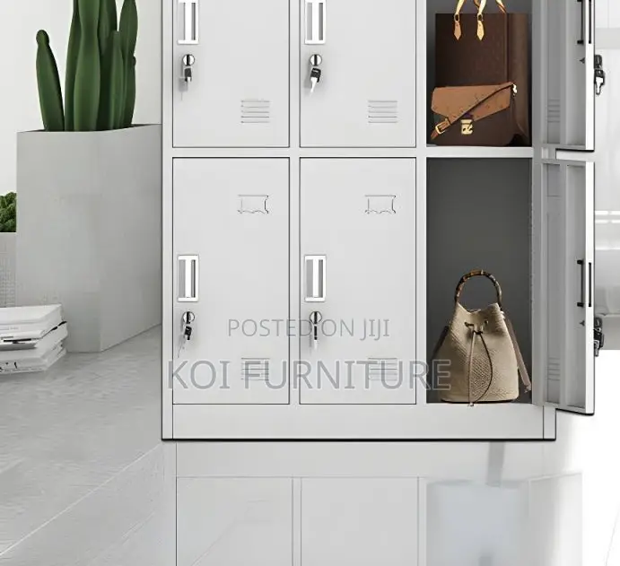 Office Cabinet; Office Metallic Cabinet With 9 Lockable Compartments