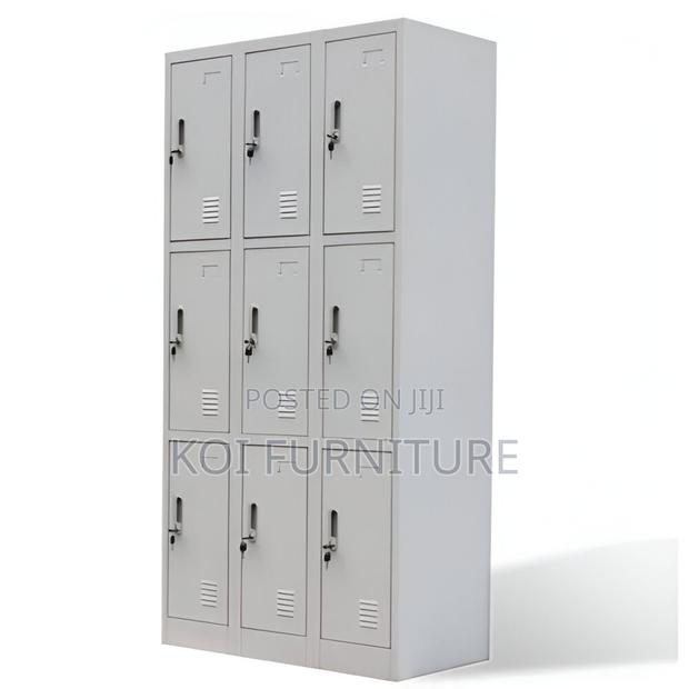 Office Cabinet; Office Metallic Cabinet With 9 Lockable Compartments - thumbnail 8