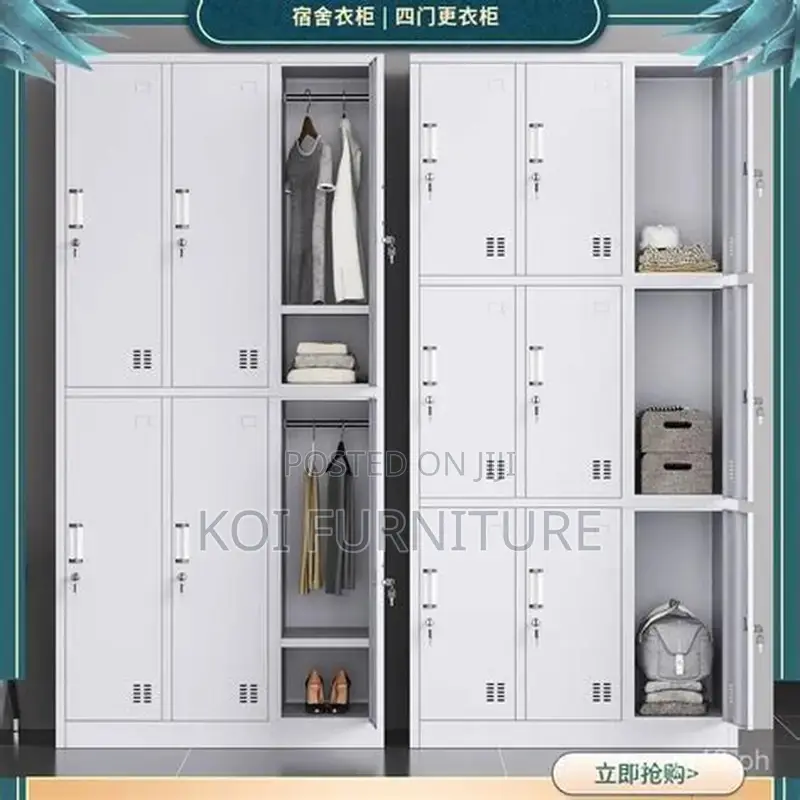 Office Cabinet; Office Metallic Cabinet With 9 Lockable Compartments