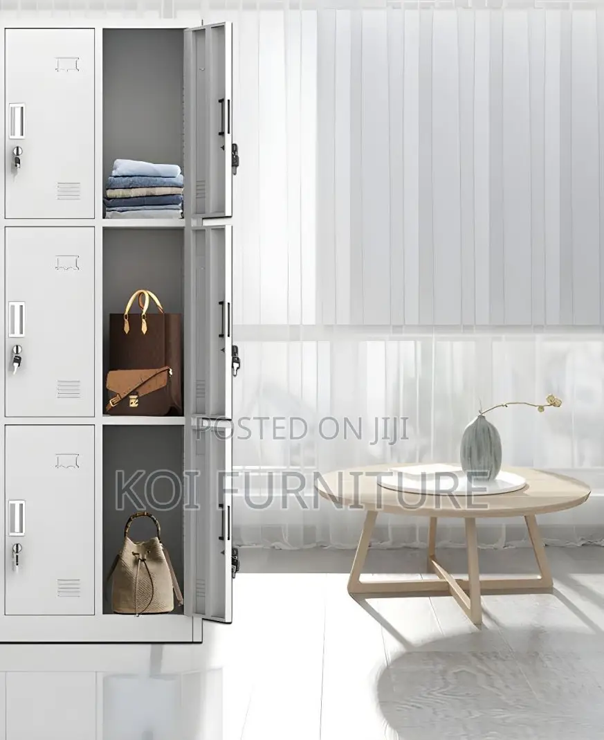 Office Cabinet; Office Metallic Cabinet With 9 Lockable Compartments