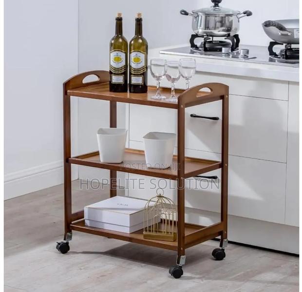 Bamboo Serving Trolley
