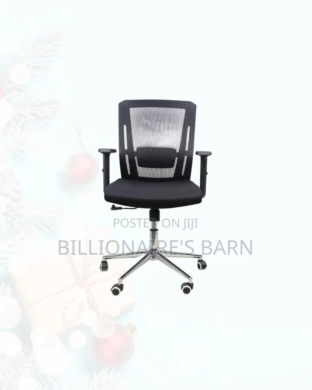 The Barn Origin Chair Mid Back Chrome Base Seating Adjustable