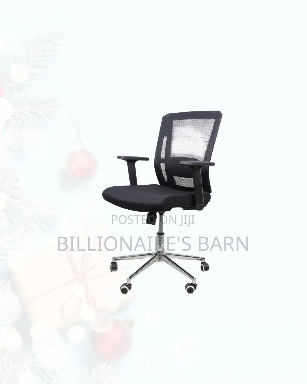 The Barn Origin Chair Mid Back Chrome Base Seating Adjustable
