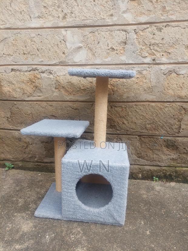 Cat Tree House With Scratching Post and Lounge - thumbnail 6