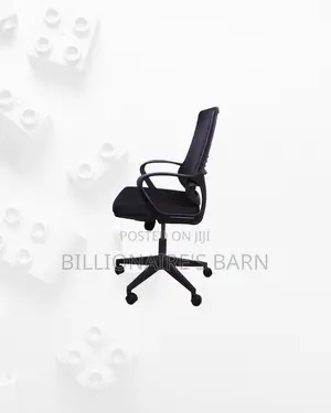 Black Ergonomic Mesh Office Chair Mid Back Lumbar Support Solution