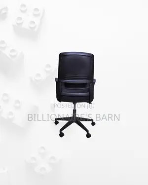 Black Ergonomic Mesh Office Chair Mid Back Lumbar Support Solution