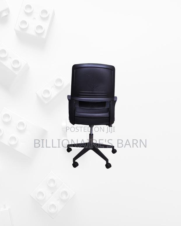 Black Ergonomic Mesh Office Chair Mid Back Lumbar Support Solution - thumbnail 3