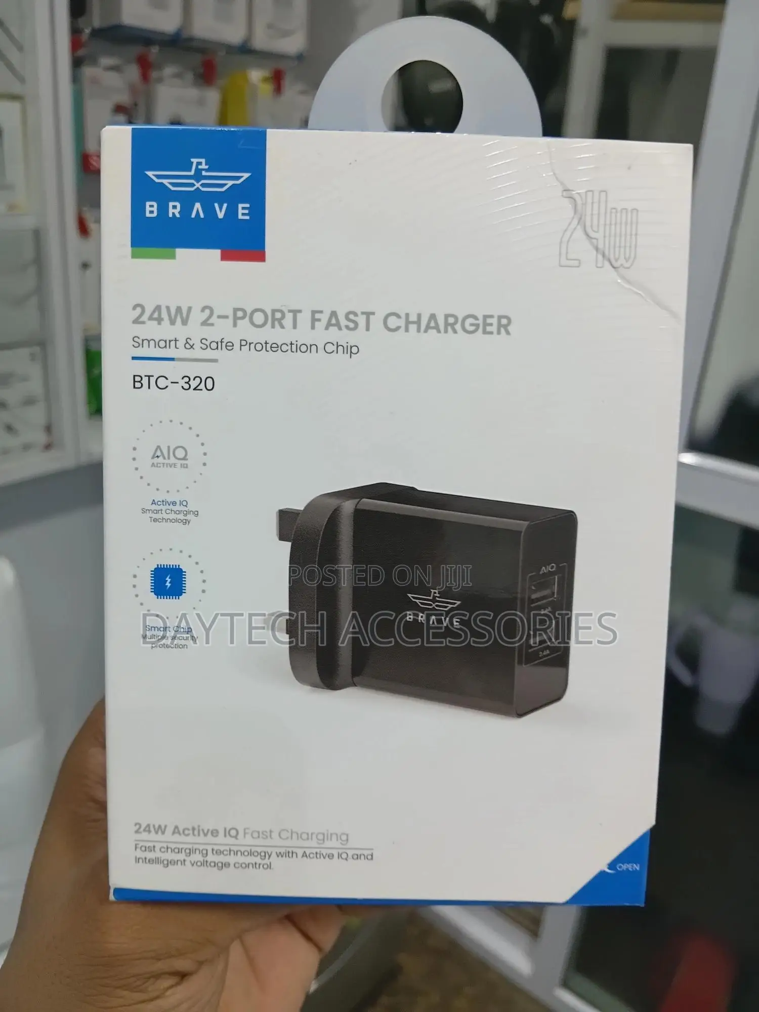 This Is a Brave BTC-320 2-Port Usb Fast Charger.