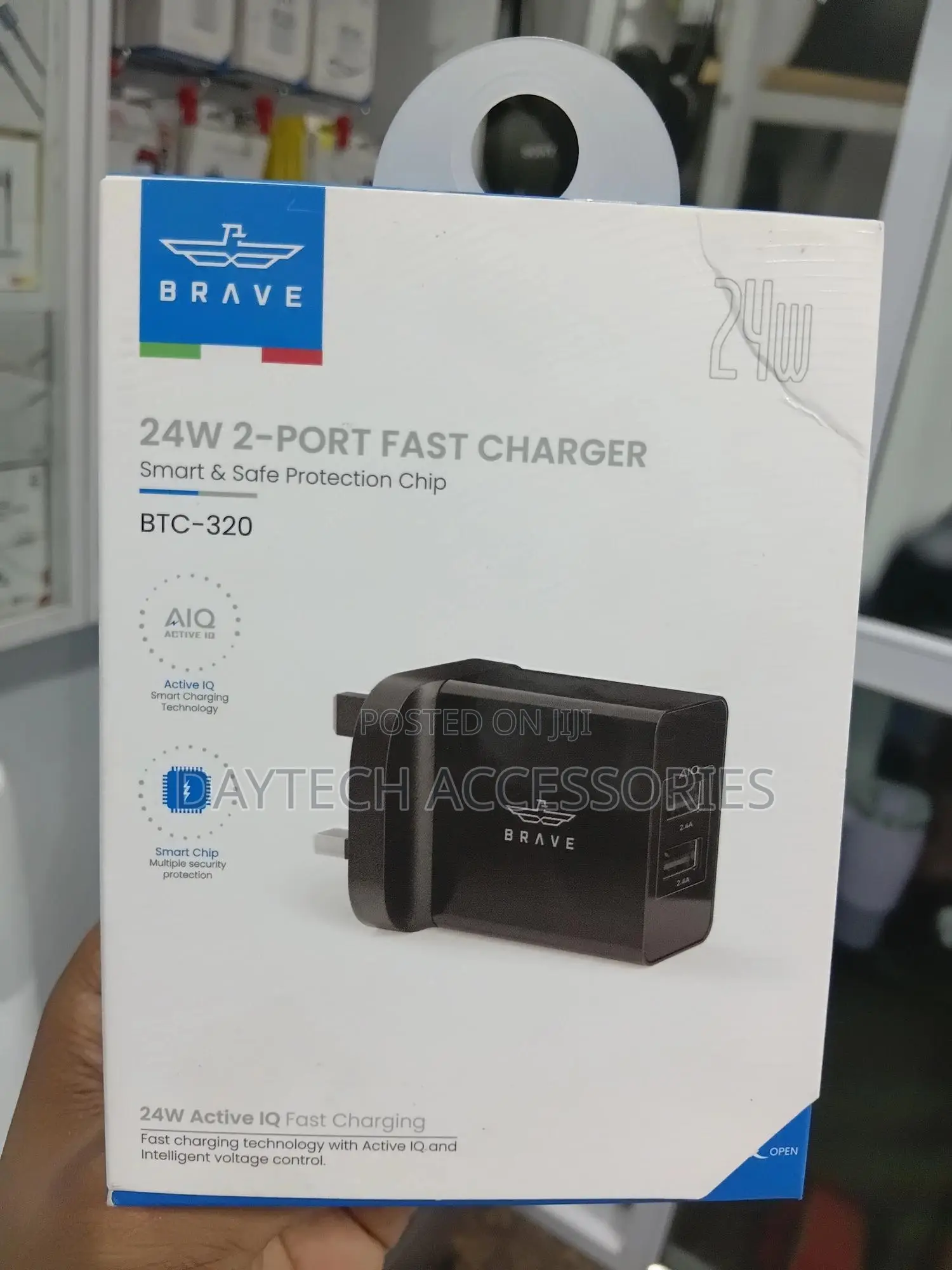 This Is a Brave BTC-320 2-Port Usb Fast Charger.