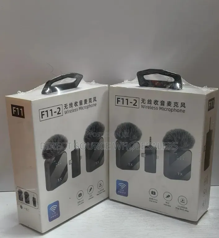 F11 Clip-on Wireless Microphone for Tiktok Youtube