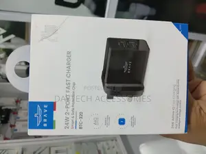 Brave 2-Port Usb Wall Charger 24w With Active Iq Smart Charging