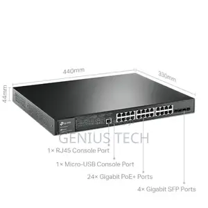 Tp-Link Tl-Sg3428mp 28-Port Gigabit L2+ Managed Poe+ Switch