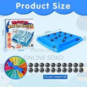 Fun Family Magnetic Battle Chess Board Game for Kids Adults