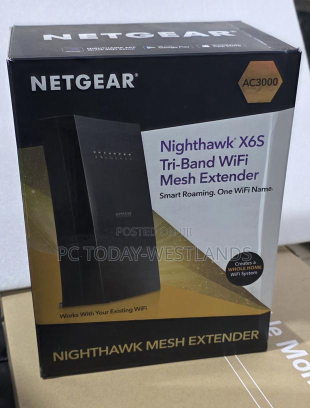 Netgear Nighthawk X6s Tri-Band Wifi Mesh Extender Ac3000-100nas