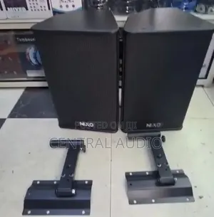 Pair Nexo Wall Mount "12" Speakers + Wall Stands