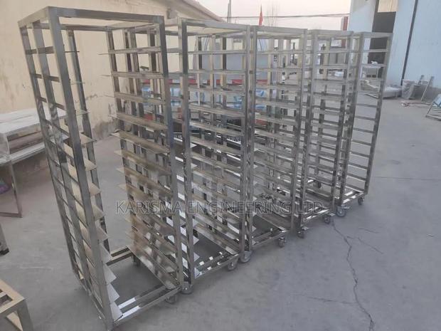 Stainless Steel Bakery Trolleys Designed for Commercial Kitchens