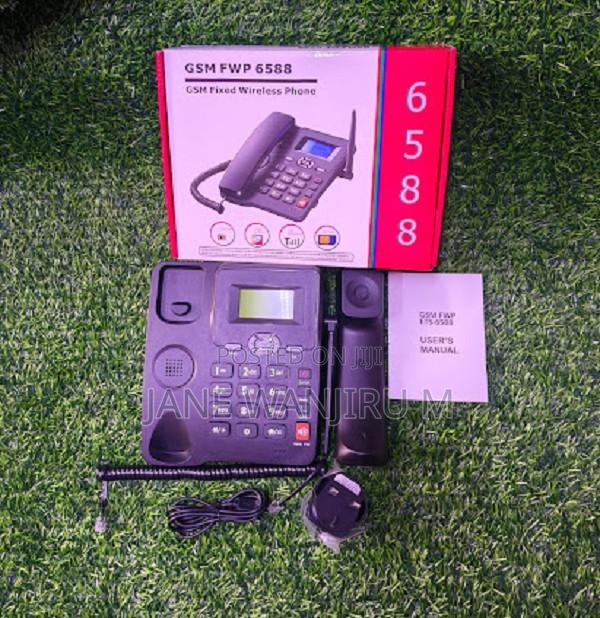Dual Sim 6588 Wireless Phone – Portable Desktop Telephone