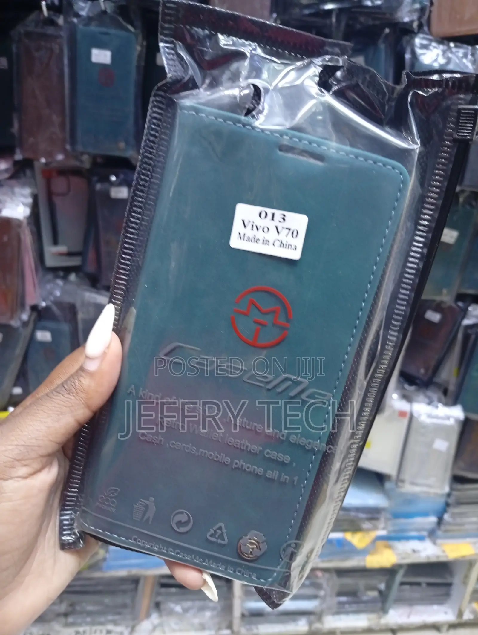 Vivo V70 Blue Caseme Retro Wallet Leather Case