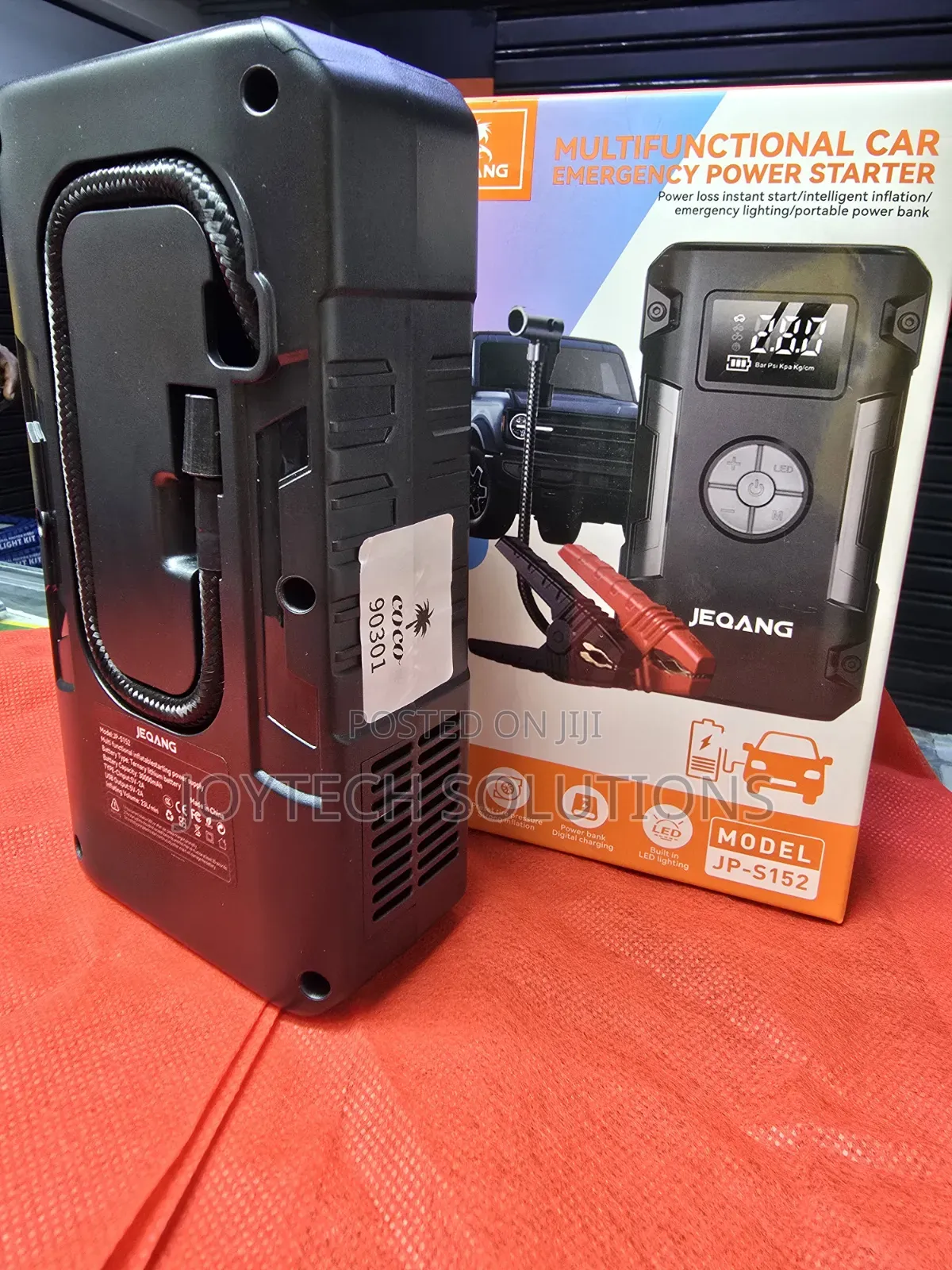 Multifunctional Emergency Car Jump Starter With Led Light, Powerbank