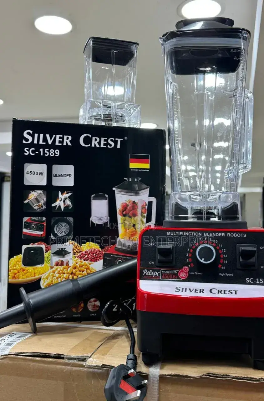 Red Silver Crest Blender